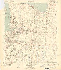preview thumbnail of historical topo map of Duval County, FL in 1950