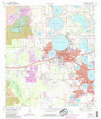 Download a high-resolution, GPS-compatible USGS topo map for Auburndale, FL (1988 edition)