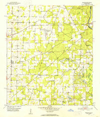 1952 Map of Bascom, 1953 Print