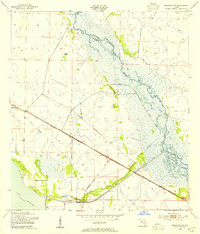Download a high-resolution, GPS-compatible USGS topo map for Basinger NW, FL (1954 edition)