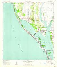 1943 Map of Bay Pines, 1961 Print