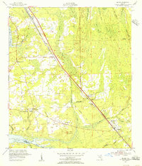 preview thumbnail of historical topo map of Duval County, FL in 1952