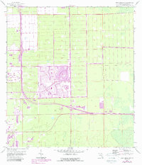 Download a high-resolution, GPS-compatible USGS topo map for Belle Meade NW, FL (1987 edition)