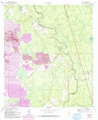 Download a high-resolution, GPS-compatible USGS topo map for Benton, FL (1993 edition)