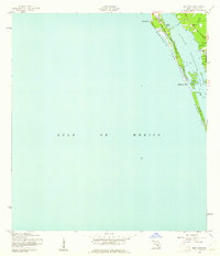 1944 Map of Bird Keys, 1961 Print