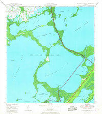 1947 Map of Blackwater Sound, 1967 Print