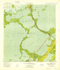 1949 Map of Blackwater Sound