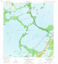 1947 Map of Blackwater Sound, 1976 Print