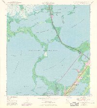 1947 Map of Blackwater Sound, 1970 Print