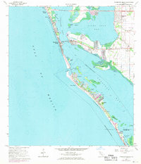1964 Map of Bradenton Beach, 1970 Print