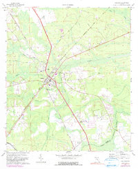 Download a high-resolution, GPS-compatible USGS topo map for Callahan, FL (1990 edition)