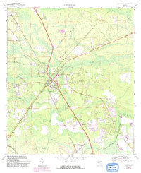 Download a high-resolution, GPS-compatible USGS topo map for Callahan, FL (1992 edition)