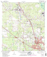 Download a high-resolution, GPS-compatible USGS topo map for Cantonment, FL (1987 edition)