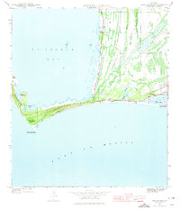 1943 Map of Cape San Blas, 1975 Print