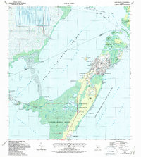 Download a high-resolution, GPS-compatible USGS topo map for Card Sound, FL (1988 edition)