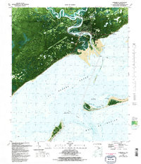 preview thumbnail of historical topo map of Carrabelle, FL in 1981