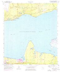 Download a high-resolution, GPS-compatible USGS topo map for Choctaw Beach, FL (1977 edition)