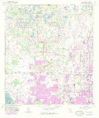1956 Map of Citrus Park, 1982 Print