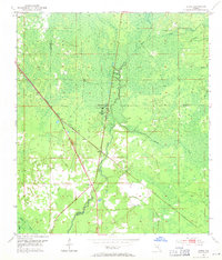 1954 Map of Clara, 1971 Print