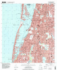 preview thumbnail of historical topo map of Clearwater, FL in 1995