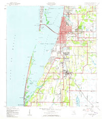 1943 Map of Clearwater, 1961 Print