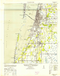1943 Map of Clearwater, 1952 Print