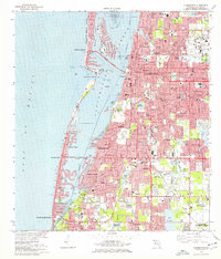 preview thumbnail of historical topo map of Clearwater, FL in 1974