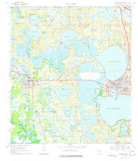 preview thumbnail of historical topo map of Lake County, FL in 1969