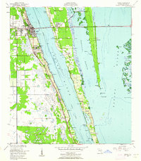 1949 Map of Cocoa, 1962 Print