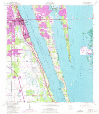 1949 Map of Cocoa, 1970 Print