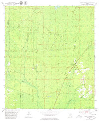 1954 Map of Lafayette County, FL, 1979 Print