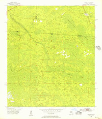 1955 Map of Echols County, GA, 1956 Print
