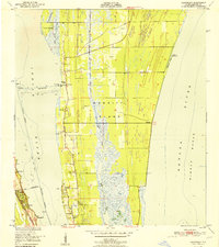 Download a high-resolution, GPS-compatible USGS topo map for Courtenay, FL (1951 edition)