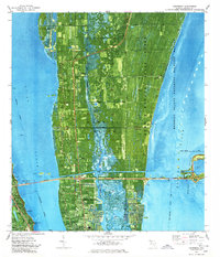 Download a high-resolution, GPS-compatible USGS topo map for Courtenay, FL (1977 edition)