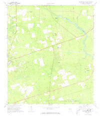 1972 Map of Crawfordville East, 1973 Print