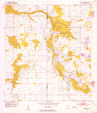 1953 Map of Crewsville, 1954 Print