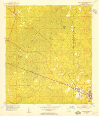 Download a high-resolution, GPS-compatible USGS topo map for Cross City West, FL (1955 edition)