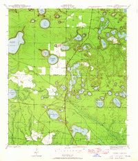 1944 Map of Crystal Lake, 1964 Print