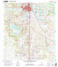 Download a high-resolution, GPS-compatible USGS topo map for Dade City, FL (1988 edition)