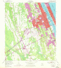 1952 Map of Daytona Beach, FL, 1972 Print