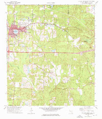Download a high-resolution, GPS-compatible USGS topo map for De Funiak Springs East, FL (1976 edition)