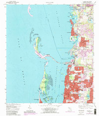 Download a high-resolution, GPS-compatible USGS topo map for Dunedin, FL (1988 edition)