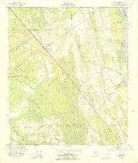 1952 Map of Durbin, 1956 Print
