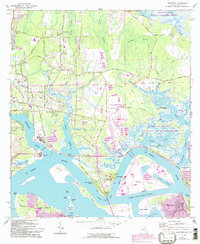 Download a high-resolution, GPS-compatible USGS topo map for Eastport, FL (1992 edition)