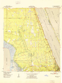 Download a high-resolution, GPS-compatible USGS topo map for Eau Gallie, FL (1951 edition)