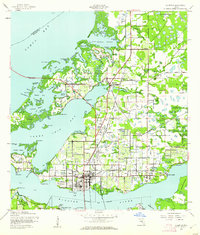 1944 Map of Ellenton, 1961 Print