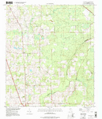 preview thumbnail of historical topo map of Columbia County, FL in 1994
