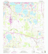 preview thumbnail of historical topo map of Polk County, FL in 1955