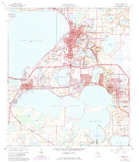 Download a high-resolution, GPS-compatible USGS topo map for Eustis, FL (1984 edition)