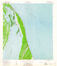 Download a high-resolution, GPS-compatible USGS topo map for False Cape, FL (1960 edition)